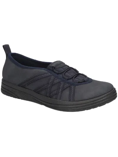 Easy Street Makena Womens Cushioned Footbed Active Slip-on Sneakers In Black