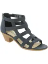 Easy Street Marg Womens Faux Leather Gladiator Sandals In Blue