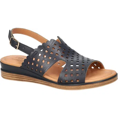 Easy Street Martella Slingback Wedge Sandal In Blue