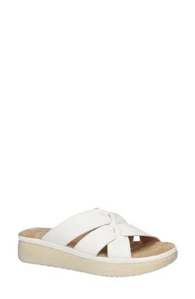 Easy Street Womens Mickey Slide Sandals In White