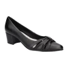 Easy Street Millie Womens Pointed Closed Toe Block Heel Pumps In Black