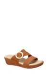 Easy Street Mina Wedge Sandal In Tan