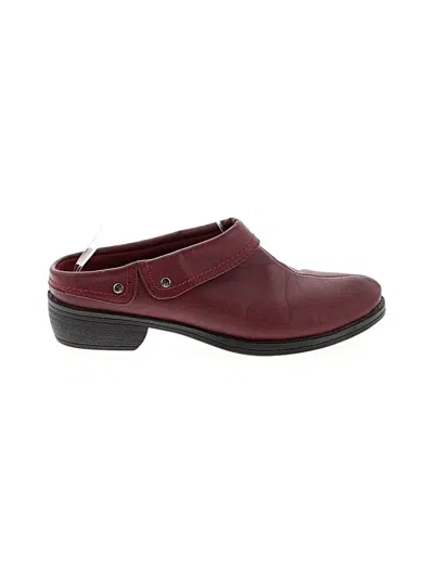 Pre-owned Easy Street Mule/clog In Burgundy