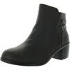 EASY STREET MURPHY WOMENS ZIPPER FAUX LEATHER BOOTIES