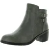 Easy Street Murphy Womens Zipper Manmade Ankle Boots In Grey