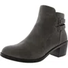 Easy Street Murphynn Womens Comfort Insole Manmade Ankle Boots In Grey