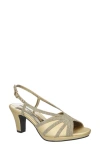 Easy Street Womens Starlight Heeled Sandals In Gold