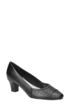 Easy Street Neva Cap Toe Pump In Black
