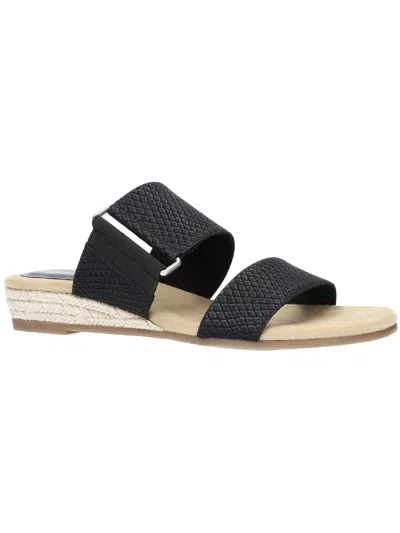 Easy Street Olympia Womens Casual Summer Strap Sandals In Black