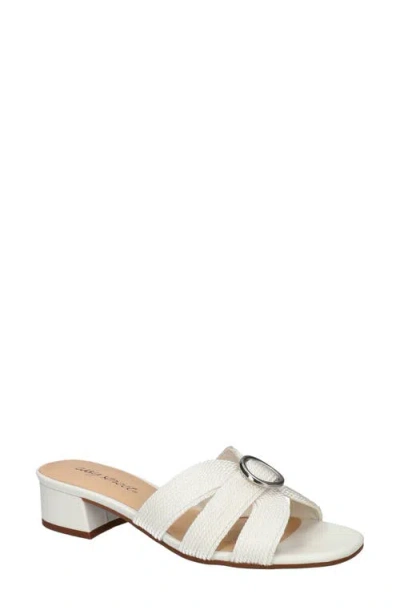 Easy Street Onyx Slide Sandal In White