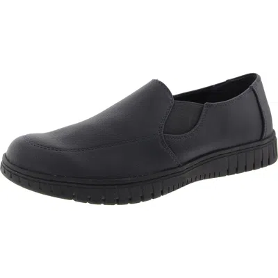 Easy Street Oriel Womens Laceless Manmade Slip-on Sneakers In Black