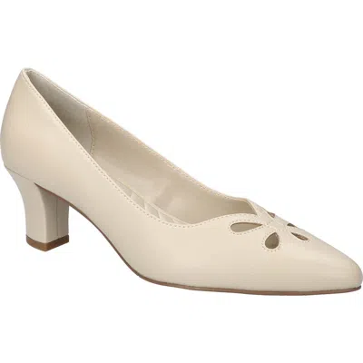 Easy Street Pat Pointed Toe Pump In Bone