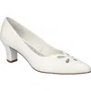 Easy Street Pat Pointed Toe Pump In White