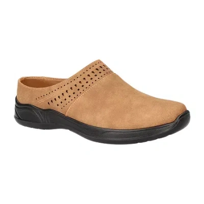 Easy Street Patrice Womens Bike Closed Toe Mules In Brown