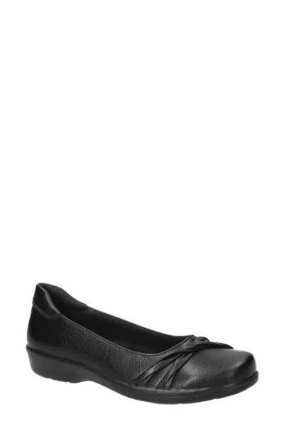 Easy Street Paulie Faux Leather Flat In Animal Print