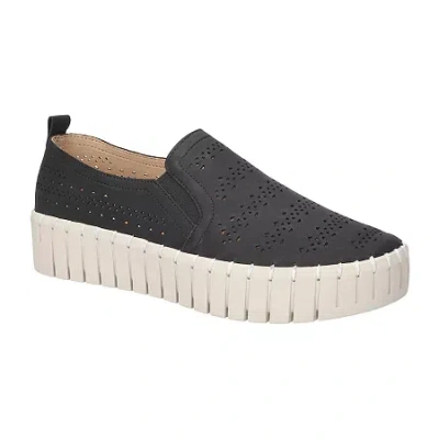 Easy Street Peppy Womens Round Closed Toe Slip-on Shoe In Blue