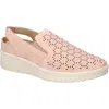 Easy Street Petal Laser Cut Slingback Sneaker In Blush
