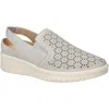 Easy Street Petal Laser Cut Slingback Sneaker In Grey