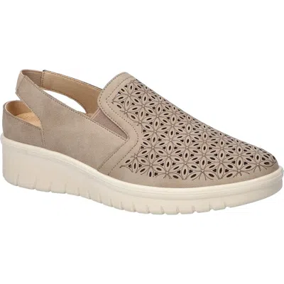 Easy Street Petal Laser Cut Slingback Sneaker In Natural