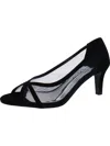 Easy Street Picaboo Womens Peep Toe Dressy Pumps In Black