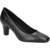 Easy Street Fabulous Womens Stilettos Round Toe Dress Pumps In Black Croco