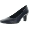 Easy Street Poet Womens Solid Man Made Pumps In Blue