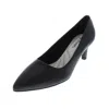 Easy Street Pointe Womens Padded Insole Almond Toe Dress Pumps In Black