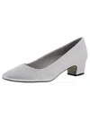 Easy Street Prim Womens Faux Leather Slip On Pumps In Multi