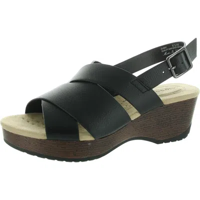 EASY STREET RAFFEY WOMENS STRAPPY MAN MADE SLINGBACK SANDALS