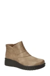 Easy Street Rayleen Wedge Bootie In Brown
