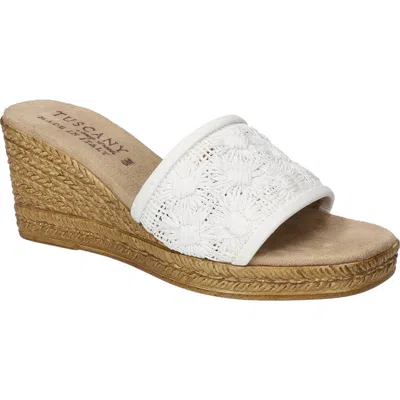 EASY STREET EASY STREET RICCI ESPADRILLE PLATFORM WEDGE SLIDE SANDAL