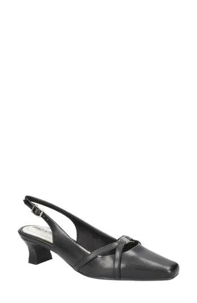 Easy Street Ridley Kitten Heel Slingback Pump In Black