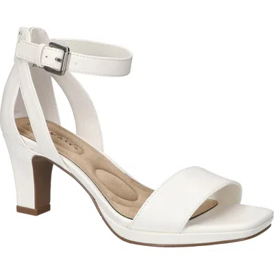 Easy Street Ro Ankle Strap Sandal In White