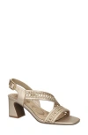 Easy Street Rowan Half D'orsay Sandal In Champagne