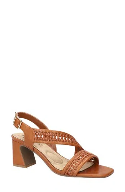 Easy Street Rowan Half D'orsay Sandal In Tan