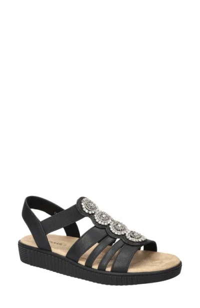 Easy Street Samira Embellished Sandal In Black