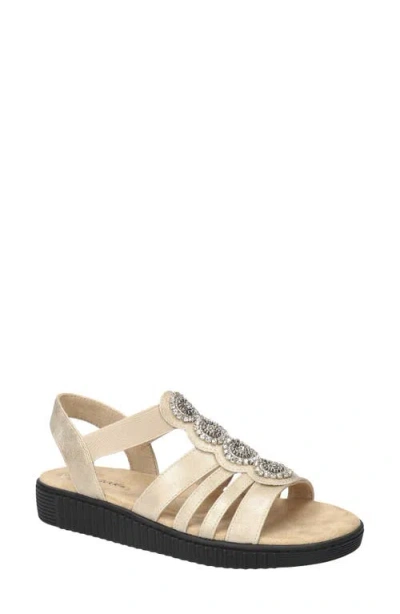Easy Street Samira Embellished Sandal In Gold