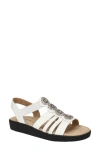 Easy Street Samira Embellished Sandal In White