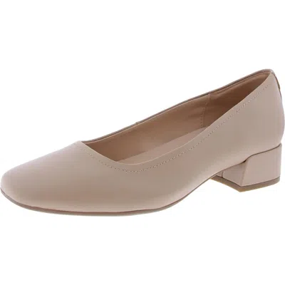 Easy Street Sejain Womens Padded Insole Leather Block Heels In Multi
