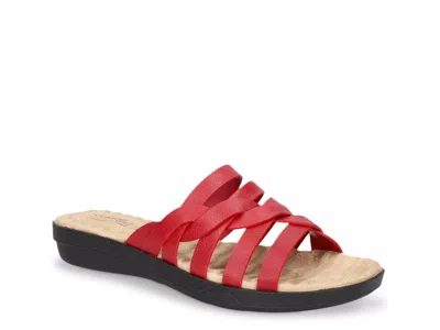 Easy Street Sheri Slide Sandal In Red