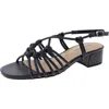 Easy Street Women's Sicilia Buckle Slingback Block Heel Sandals In Black
