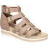 Easy Street Simone Fisherman Sandal In Taupe