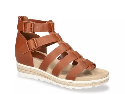 Easy Street Simone Gladiator Sandal In Brown