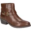 EASY STREET SKYLAR WOMENS SOLID LEATHER ANKLE BOOTS