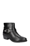 Easy Street Skyler Womens Zipper Faux Leather Booties In Black