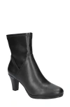 Easy Street Solana Womens Block Heel Manmade Ankle Boots In Black