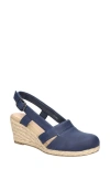 Easy Street Womens Stargaze Wedge Sandals In Navy