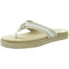 Easy Street Starling Womens Woven Faux Leather Slide Sandals