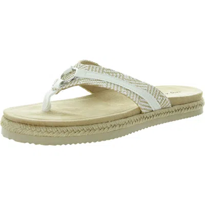 Easy Street Starling Womens Woven Faux Leather Slide Sandals In Multi