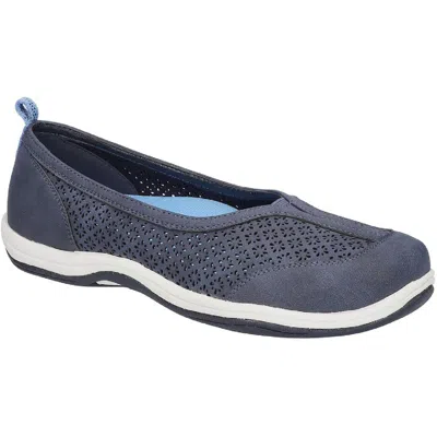 Easy Street Stern Womens Round Toe Slip On Slip-on Sneakers In Blue